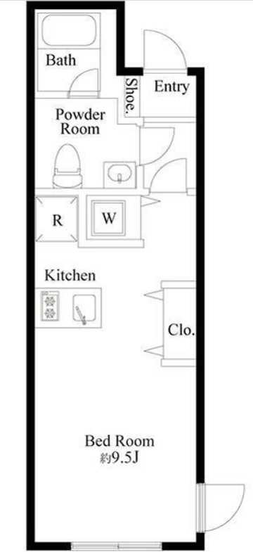 MDM池尻大橋Ⅱ　RENECAT導入　礼金０　ネット無料　築浅の間取り