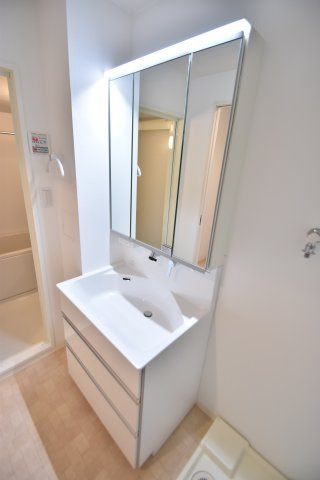 大阪市都島区中野町４丁目の賃貸マンションの洗面所