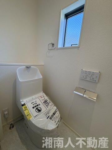 茅ヶ崎市浜之郷1期　新築一戸建て　全2棟のトイレ|シンプルで使いやすいトイレです