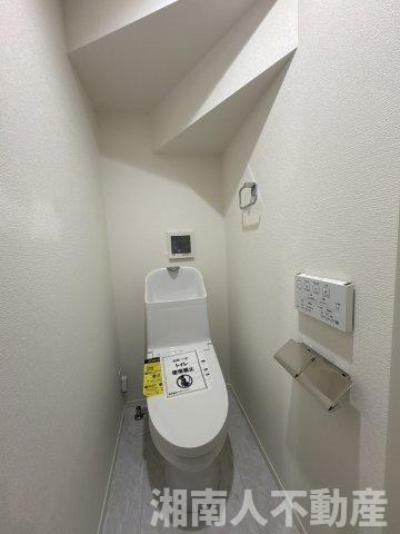 茅ヶ崎市浜之郷1期　新築一戸建て　全2棟のトイレ|コンパクトで使いやすいトイレです
