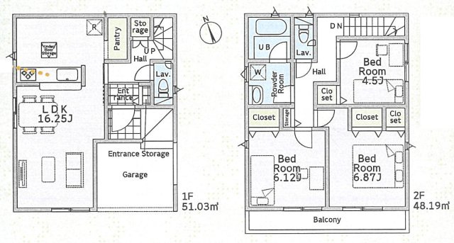 平塚市田村第48　新築戸建　全2棟1号棟