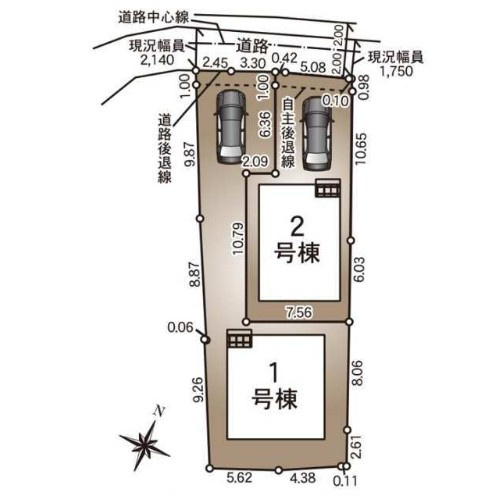 高知市前里第１　1号棟新築戸建ての区画図|■建物価格3,390万円■土地面積188.46㎡■建物面積98.82■4LDK