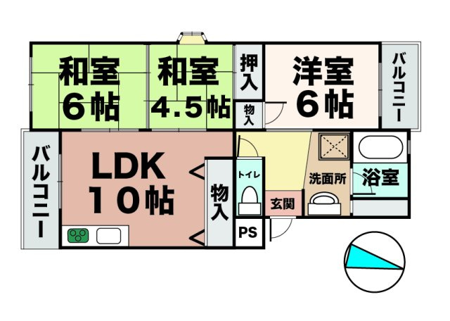 ランベール池北の間取り