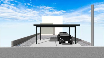高島市新旭町熊野本2丁目新築戸建の設備|カーポート