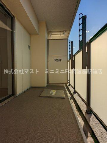 大拓ハイツ22のバルコニー