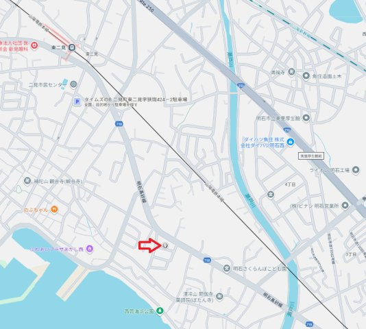 【地図】 | 明石市魚住町西岡1846（全5棟）B号棟