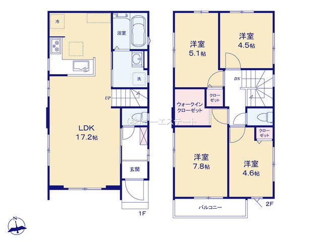【間取り】 | 大府市森岡町１期　１号棟