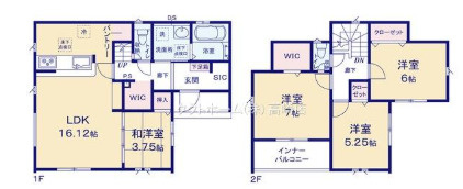 グラファーレ前橋市昭和町　1号棟の間取り|収納充実♪南東向きの4LDKで陽当たり良好な間取りです！
土地面積188.51㎡、建物面積99.37㎡で十分な広さです！
