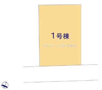 グラファーレ前橋市昭和町　1号棟の区画図|駐車場３台ご用意しています！
並列駐車なので、車の出し入れもしやすいですよ！