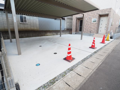 【駐車場】 | 伊達市岡前　2階建 ３ＬＤＫ | ★内覧予約でブランド米2kg★