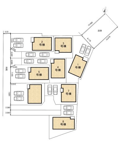 碧南市神有町第2　新築一戸建＜3号棟＞の区画図