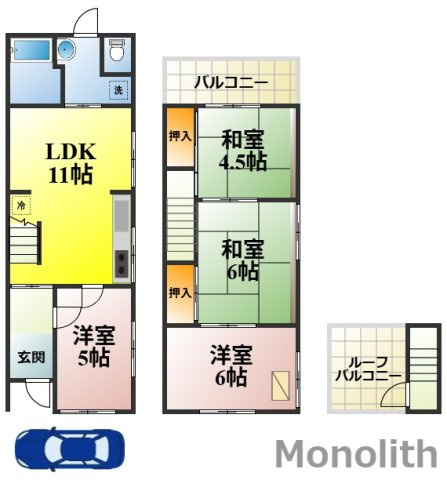 和泉市葛の葉町1丁目の間取り