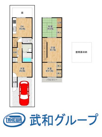 旭区新森4丁目　借地権付き中古戸建の画像