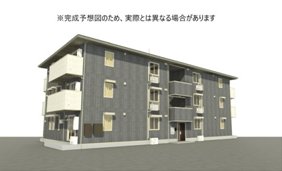 【外観】 | トリシア野多目Ⅱ | 外観パース