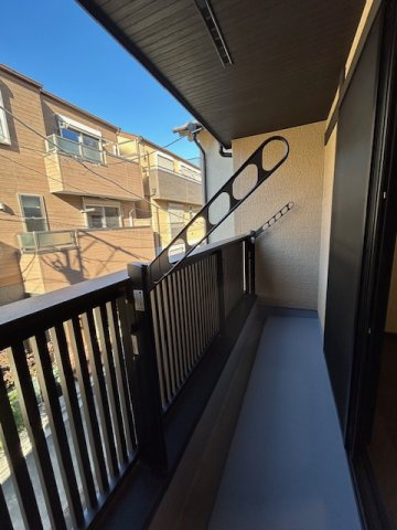 ２階のバルコニー