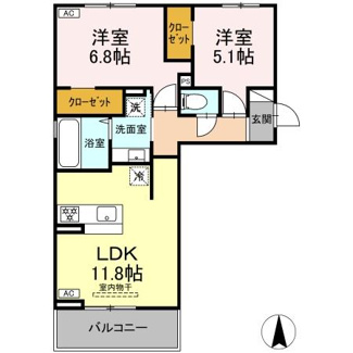 【間取り】 | トリシア野多目Ⅰ