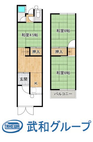 門真市桑才町　中古テラスハウスの画像