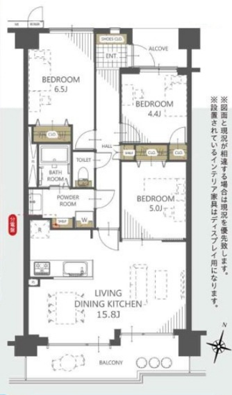サーパス中山の間取り
