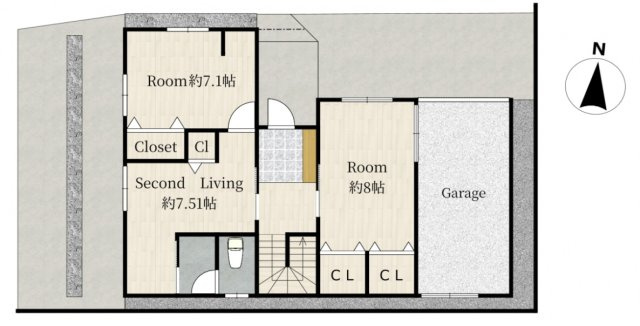 新潟市中央区網川原1丁目の区画図