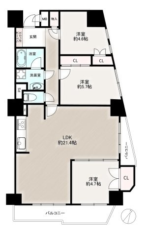 グランドメゾン八事裏山の間取り
