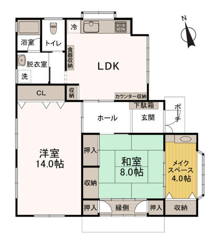 【中古戸建】高崎市吉井町神保の間取り|■間取り図｜敷地面積：231.27（約69.95坪）　建物面積：92.74（約28.05坪）