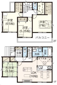 【間取り】 | 伊奈町中央３丁目　新築分譲住宅