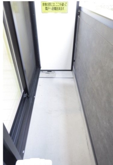 T's Cuore梅ヶ丘のバルコニー