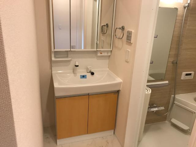 アメニティーハウスの洗面所|洗髪洗面化粧台