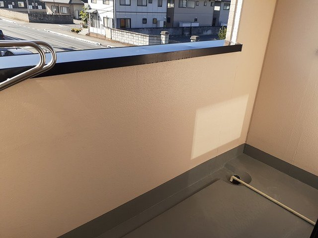 プラシード城東のバルコニー