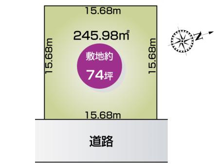 常総市新石下（全1区画） 1号地
