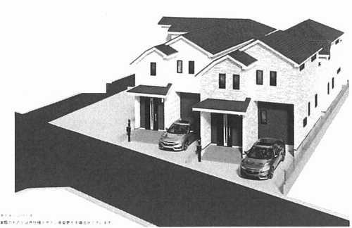 相模原市南区御園5丁目　新築戸建全4棟　E号棟の外観パース