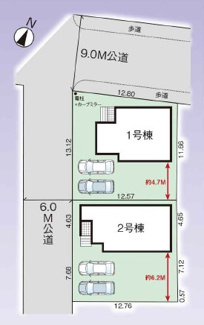 【区画図】 | 伊奈町中央３丁目　新築分譲住宅