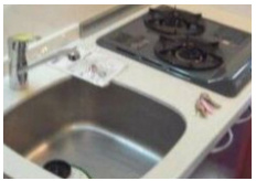 アマヴェル鷺ノ宮のキッチン|２口ガスコンロキッチンです。（同一仕様写真）