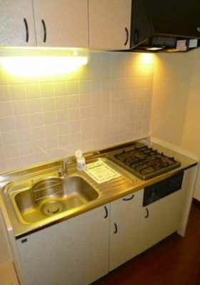 【キッチン】 | ステージグランデ新高円寺 | 2口コンロのシステムキッチン。