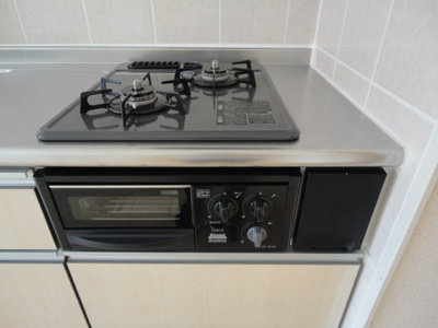 【キッチン】 | ヴィラ田中C | ガスコンロ