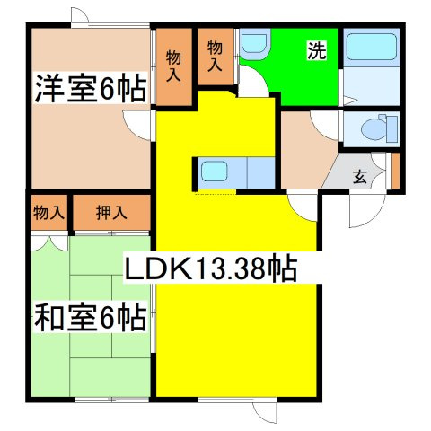 ハイツミッピーの間取り