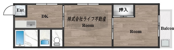 日の出コーポの間取り