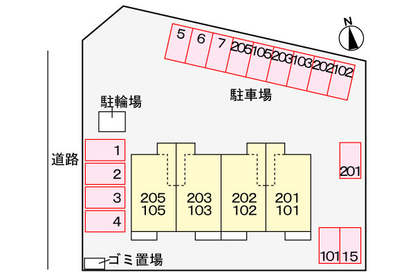 グランリーオの駐車場|駐車場
