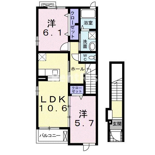 プリムローズの間取り|間取図