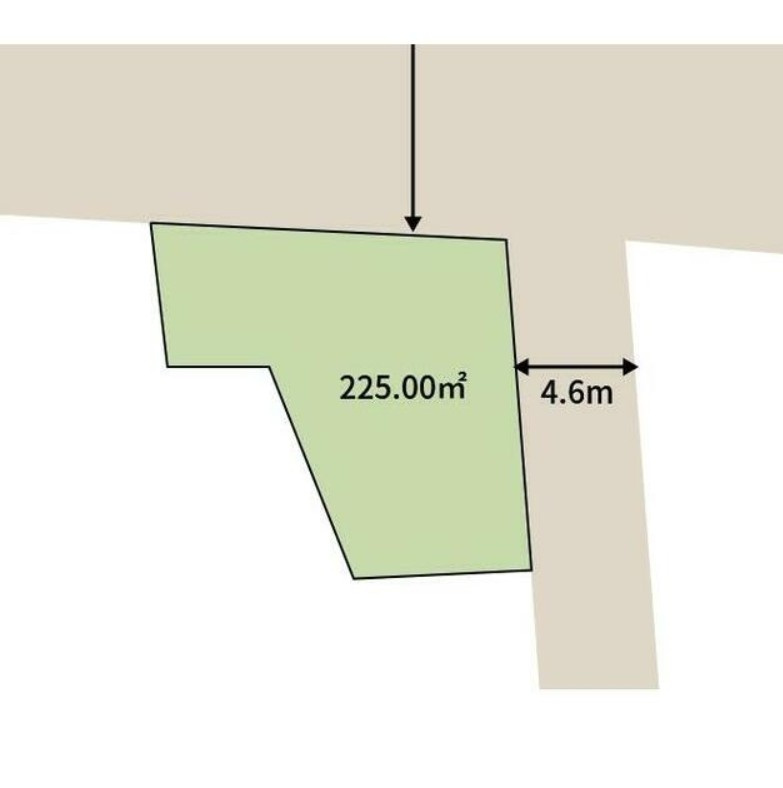 下野市小金井　売土地68坪の土地図