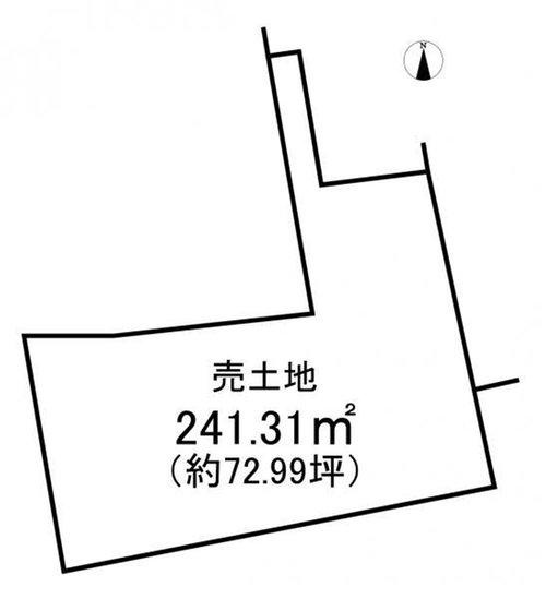 常滑市樽水町3丁目の土地図|敷地面積70坪以上♪