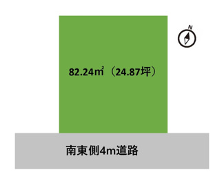 【土地図】 | グランファミーロ桜木1丁目 | 82.24㎡（24.87坪）
