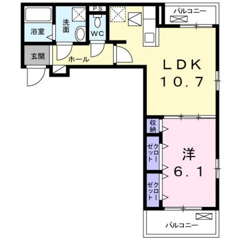 リジエール幸田の間取り