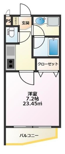 サンクシェル三軒茶屋　三軒茶屋エリア　オートロック　最上階の間取り