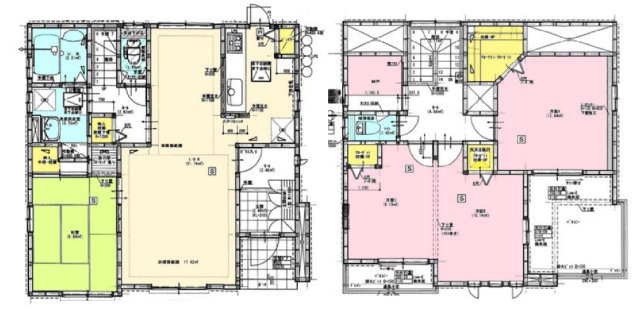【中古戸建】高崎市石原町の間取り|■間取り図｜敷地面積：227.10（約68.69坪）　建物面積：111.99（約33.87坪）