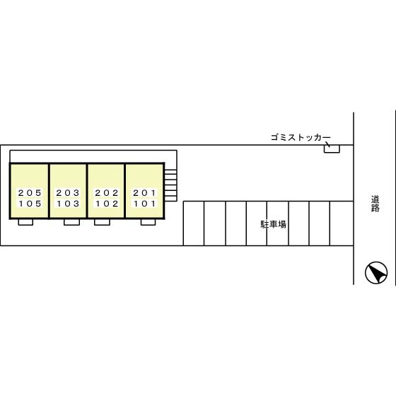 セジュール水彩の区画図