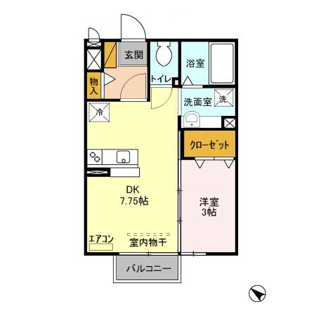 セジュール水彩の間取り