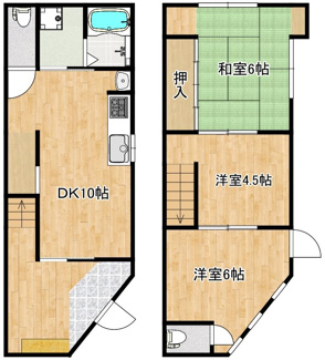 【間取り】 | 永和１丁目　中古テラスハウス | リフォームプランのご相談も承っております。詳しくはお気軽に係りの者にお尋ねください！※