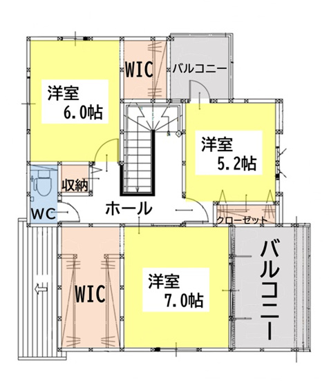 【間取り】 | 2F間取り図