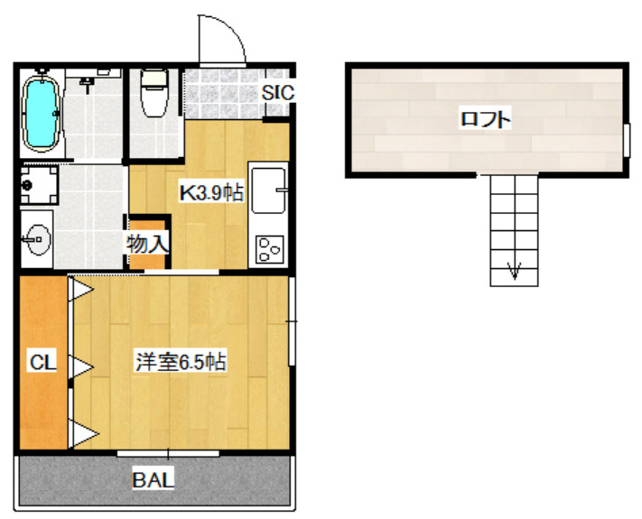 仮称）東十条APの間取り